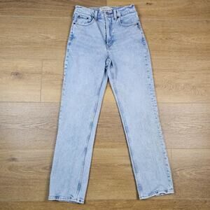 Abercrombie Curve Love Ultra High Rise Ankle Straight Jeans 26 Long